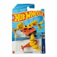 HKK53 Машинка игрушка Hot Wheels металлическая коллекционная HW Water Bomber желтый;оранжевый