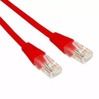 Патч-корд U/UTP Rexant cat 5e, медь, LSZH (негорючий), 0,5 м, RJ45-RJ45, 26AWG, красный