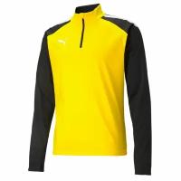 Джемпер тренировочный Puma teamLIGA 1/4 Zip Top, цвет желтый, размер S