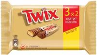 Шоколадный батончик Twix с карамелью и шоколадом 165г