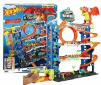 Hot Wheels City Mega Garaz Dragon Attack HKX48 2 машины