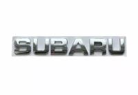 Шильдик надпись Subaru / Субару металлическая 155 х 23 мм