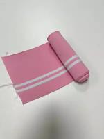 Подвяз для одежды манжет "Розовый с белыми полосами" ширина 14см, длина 95см