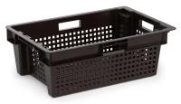 Ящик для хранения универсальный Альтернатива Эконом, пластиковый, черный, размер 59х38.5х20см / хранение вещей