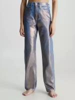 Джинсы CALVIN KLEIN High Rise Straight Metallic Jeans