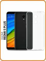 Защитный чехол на Xiaomi Redmi 5 Plus, Сяоми Редми 5 Плюс прозрачный