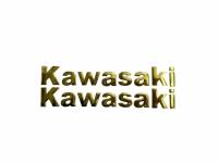 Наклейка KAWASAKI (200мм x 30мм 2шт) Gold