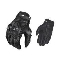 Мотоперчатки перчатки из комбинированной кожи AFS6 для мотоциклиста на мотоцикл скутер мопед квадроцикл, черные, 2XL