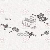 TEG1224 Опора двигателя HONDA CIVIC/CR-V прав.ниж