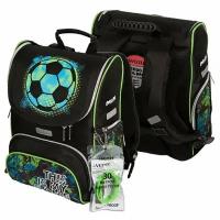 Ранец для мальчиков школьный (deVENTE) Mini Football + часы 35x26x20см арт.7030309