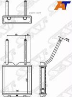 STOP333950 SAT Радиатор отопителя салона OPEL ASTRA F/VECTRA A 88-94