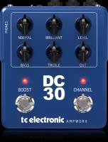 TC Electronic DC30 Preamp двухканальный гитарный преамп/предусилитель, винтажная серия