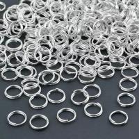 Двойные кольца соединительные 4*0,7мм 250 штук, для украшений и бисероплетения, фурнитура для бижутерии, серебро