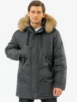 NortFolk Аляска мужская зима / Куртка мужская зимняя 326591F22N/ Парка мужская зимняя цвет серый размер 46