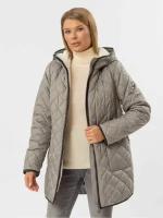 NortFolk Пальто женское зимнее пуховое 624280Y22N/ Куртка женская зима цвет серый размер 64