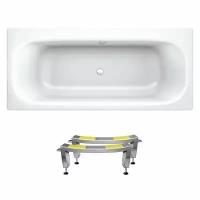 Стальная ванна Sanitana BLB Universal Duo S302027AH000000N (B75QAH001N): металлическая ванна 170х75 см, с шумоизоляцией и ножками, толщина стали 3,5