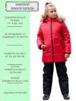 Комплект верхней одежды ANGEL FASHION KIDS DeLuxe красный/черный