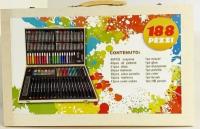 "Художественный чемоданчик" - набор из 188 предметов для рисования