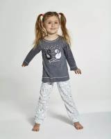 379/131 Пижама для девочки Cornette Swan - размер: 122-128, цвет: Серый