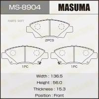 Тормозные колодки, MASUMA, MS-8904, передние, Honda Jazz, Fit, 4 шт