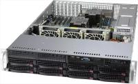 Supermicro Корпус Supermicro SuperChassis 2U 825BTQC-R1K23LPB/HDD(8)LFF+opt. fix. HDD(2)LFF+opt. HDD(2)SFF/7xLP/2x1200W/ Backplane 8xSATA/SAS