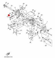 90149-14M03 Винт струбцины Yamaha 9.9-15л. с. (расклепывается)