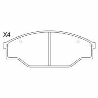 PN1166 Тормозные колодки дисковые NiBK