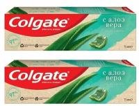 Colgate Зубная паста Naturals Забота о деснах, с Алоэ вера, 75 мл, 2 шт