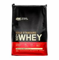 Протеин сывороточный для набора мышечной массы Optimum Nutrition 100% Whey Gold Standard, 4540 г, вкус: ванильное мороженое