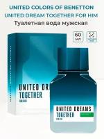 Туалетная вода мужская UNITED COLORS OF BENETTON United Dream Together man, 60 мл Бенетон ароматы для него