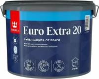 Краска интерьерная Tikkurila Euro Extra 20 полуматовая белая 9 л