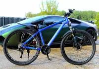 Велосипед горный Time Try TT016 29" 27s Гидравлические тормоза Алюминиевая рама Для активного отдыха, синий модель 2023