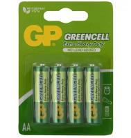 GP - Батарейки Greencell Extra Heavy Duty 15G R6P size AA 1,5V 4 шт