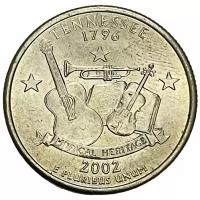 США 25 центов (1/4 доллара) 2002 г. (Квотеры 50 штатов - Теннесси) (P) (CN)
