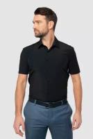 Полуприлегающая мужская рубашка Kanzler 265370 чёрная, размер 45