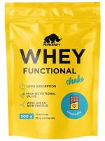 Протеин сывороточный, Prime Kraft, Whey Functional Shake, 500 г, Шоколад