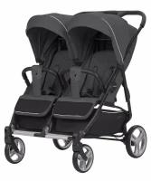 Коляска детская для двойни CARRELLO Connect CRL-5502 Serious Black