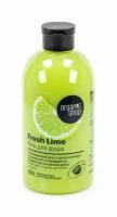 Органик шоп Гель для душа женский Fresh Lime освежающий с экстрактом лайма, сахарного тростника и мяты 500мл / очищающее средство для тела