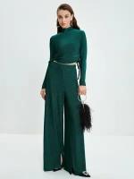 Zarina брюки женские, цвет Темно-зеленый, размер XL (RU 50), 3422513714-17