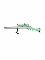 Ручка-винтовка с фонариком зеленая