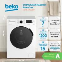 Стиральная машина BEKO RSPE78612W, белая