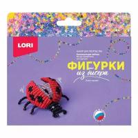 Набор для творчества LORI Фигурки из бисера Божья коровка