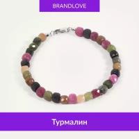 Браслет BL Jewelry Terra, турмалин, 1 шт., серебристый