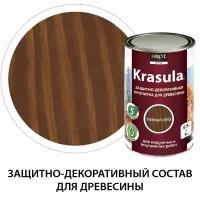 Защитно-декоративный антисептик для древесины норт Красула/Krasula темный орех 0.9 л