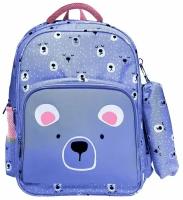 Рюкзак школьный schoolформат Soft2+ Little Face 17л, Фиолетовый 40,5х29х14см, 2 отделения, с наполнением