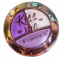 Farres cosmetics Тени для век Kiss me, 3-х цветные, №01 Светлая сирень