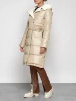 Пальто утепленное с капюшоном зимнее женское AD1322367B, 52