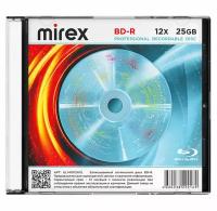 Диск для записи Blu-ray, Mirex Slim 12X, 25GB