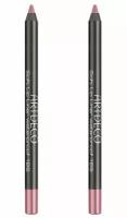 ARTDECO Водостойкий карандаш для губ Soft Lip Liner Waterproof тон 186, 1,2 г, 2 шт