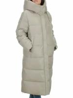 Куртка зимняя, силуэт прямой, карманы, капюшон, подкладка, размер 54, бежевый